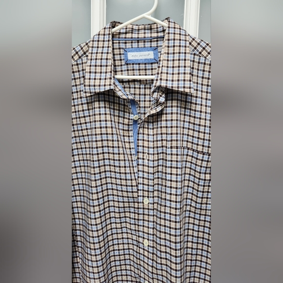 Men's ALEX CANNON Long Sleeve Casual Shirt EUC - Picture 3 of 7